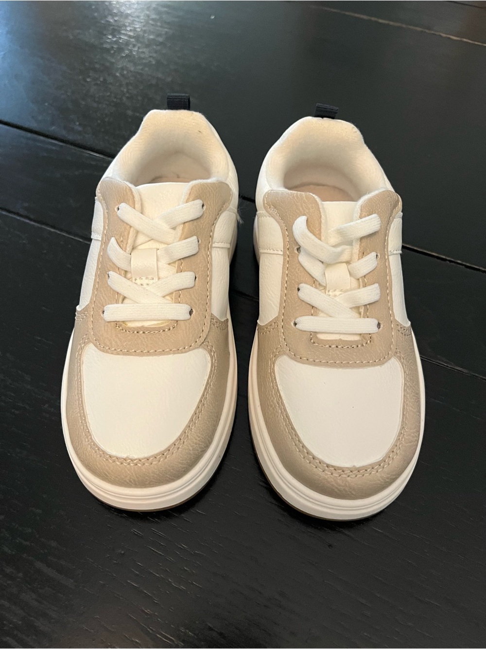 Old Navy Beige and White Kids Sneakers